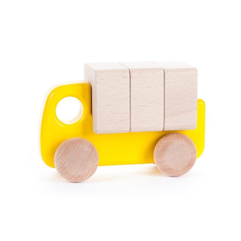 BAJO - Drewniana ciężarówka z klockami - 42310Y - EKO