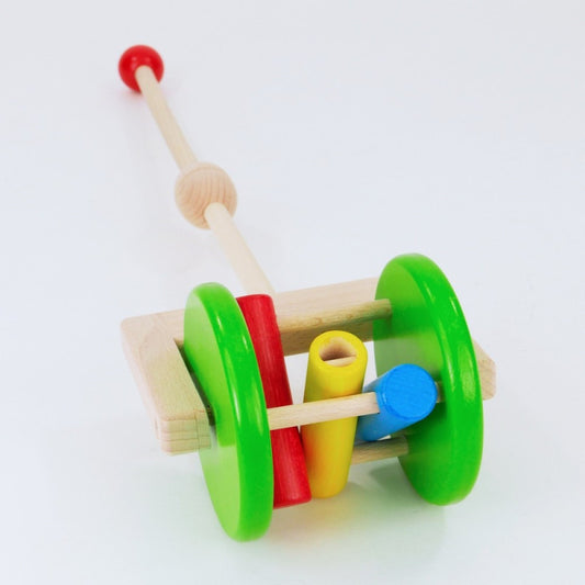 BAJO - Drewniana grzechotka do pchania - EKO