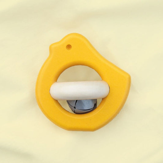 BAJO - Drewniany grzechotka ptaszek z dzwoneczkiem - EKO