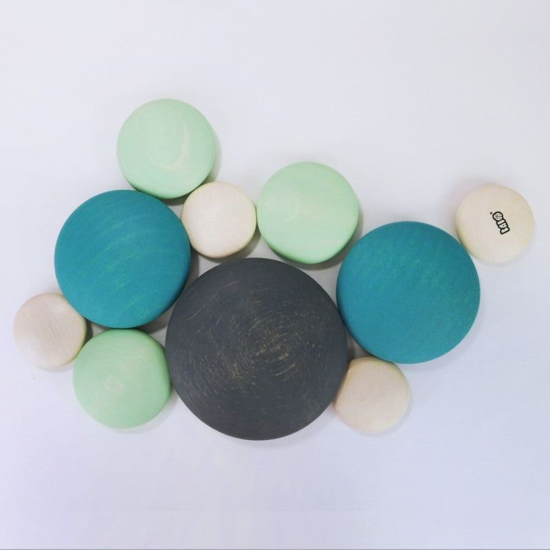 BAJO - Drewniane kamienie - sensoryczna zabawka - 32860