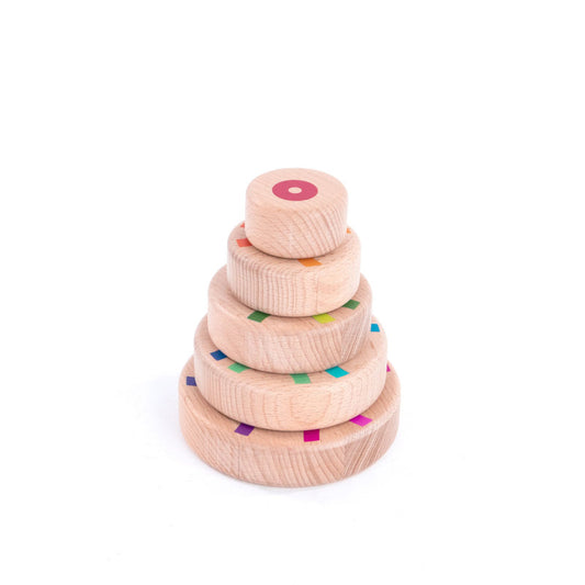 BAJO - Magnetyczna drewniana piramida - EKO