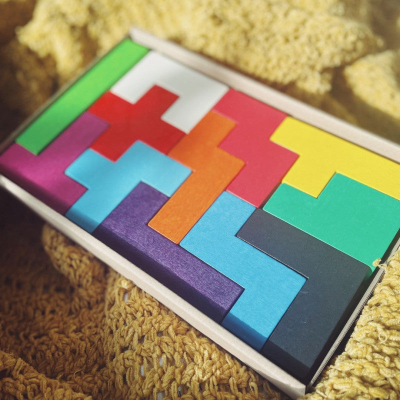 BAJO - Pentomino - drewniane klocki edukacyjne - 97610