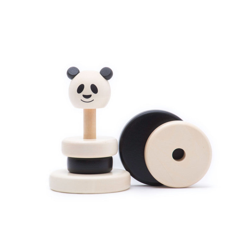 BAJO - Piramida panda drewniana - BAJO 39390