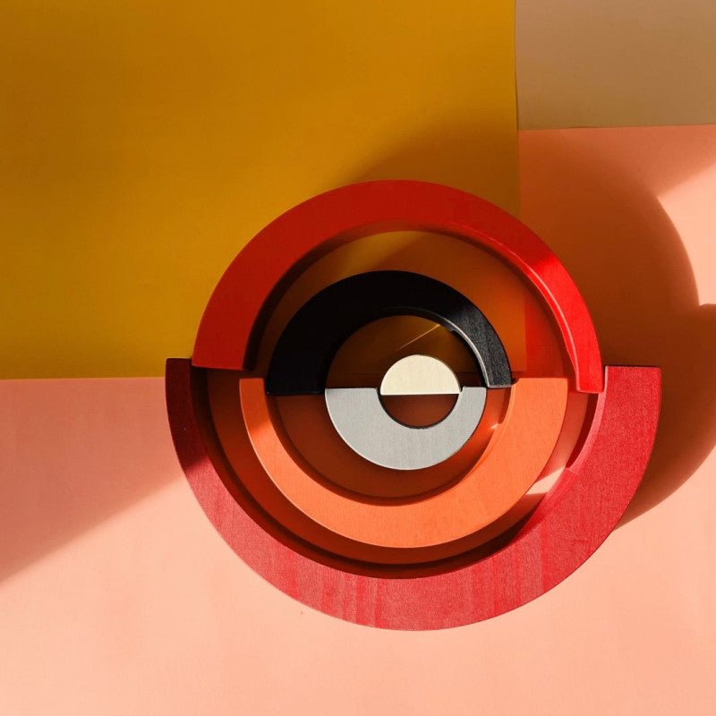 TOBE - Zestaw drewnianych łuków - Asymetryczne łuki - 78800 - BajoToys.pl