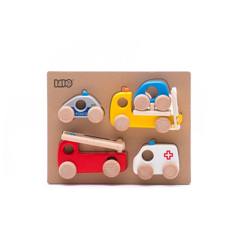 BAJO - Zestaw autek uprzywilejowanych drewnianych - 41110Z - EKO