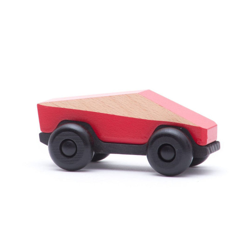 TOBE - Autko drewniane POLY -  12,2 cm - 49710