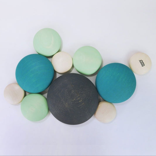 BAJO - Drewniane kamienie - sensoryczna zabawka - 32860