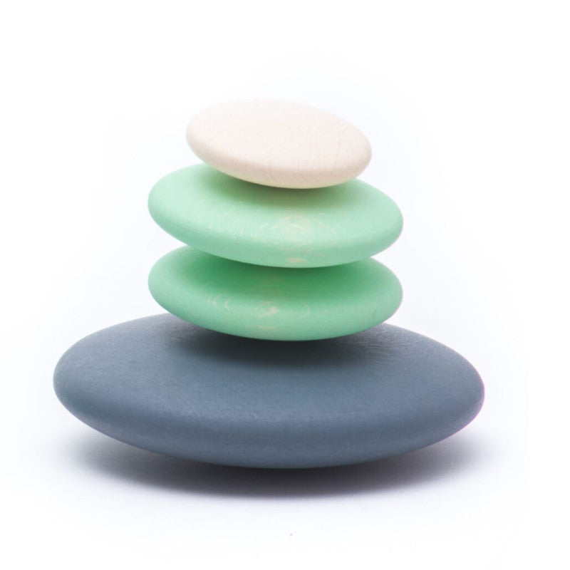 BAJO - Drewniane kamienie - sensoryczna zabawka - 32860