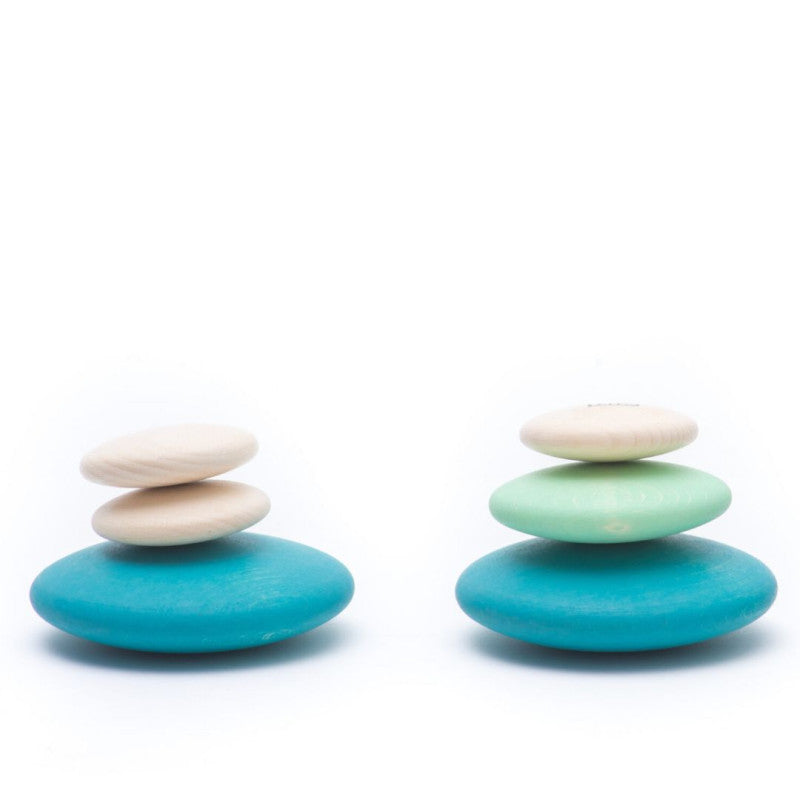 BAJO - Drewniane kamienie - sensoryczna zabawka - 32860