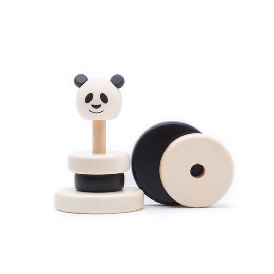 BAJO - Piramida panda drewniana - BAJO 39390