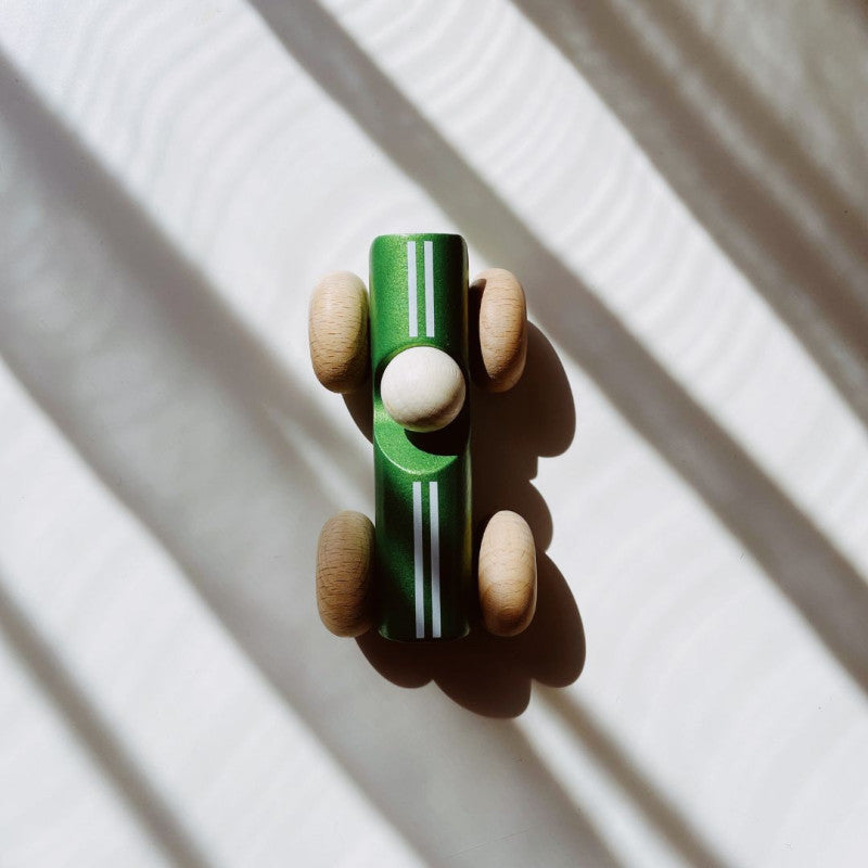 BAJO - Samochód vintage drewniany - metaliczna farba - 43630 - EKO