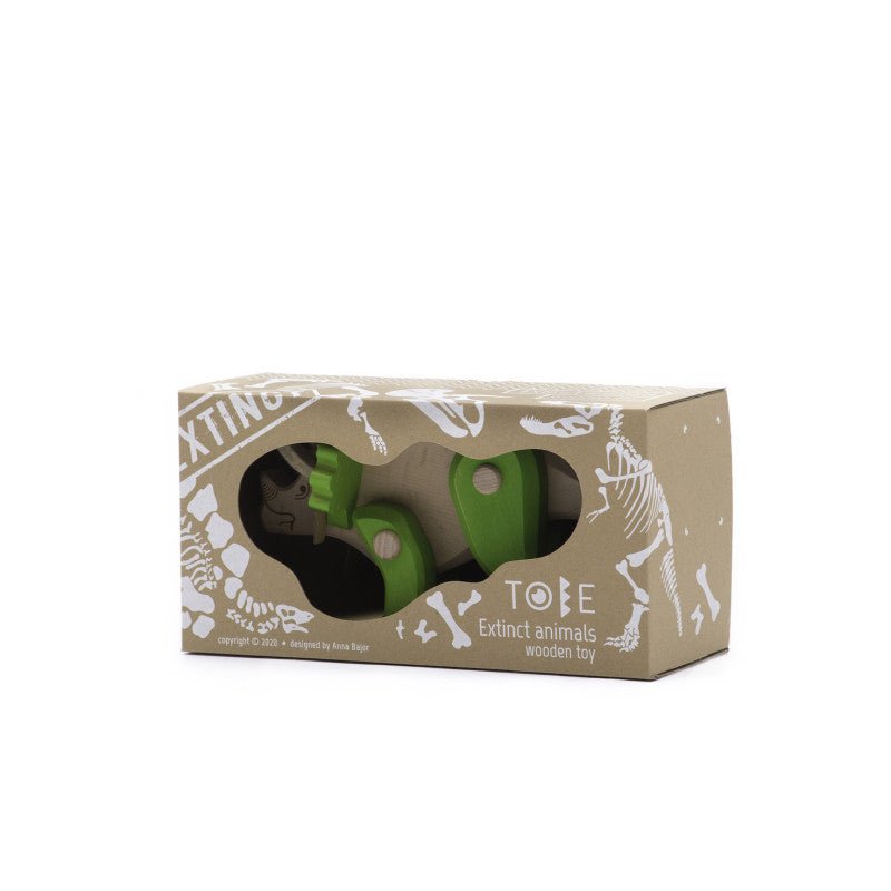 TOBE - Drewniany dinozaur Triceratops - wymarłe gatunki - 78420 - BajoToys.pl