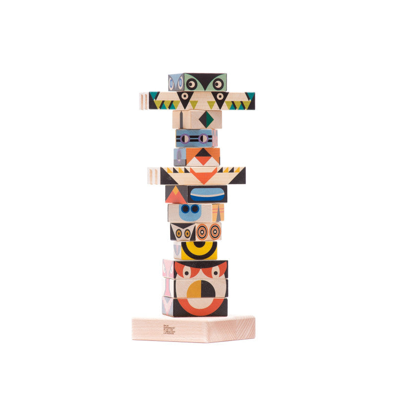 BAJO - Totem - drewniana zabawka typu stacker - BAJO 98110
